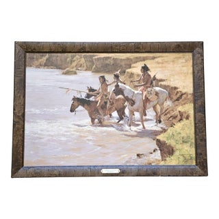 Howard Terpning "Crossing at the Ford" Limited Edition Giclée on Canvas — 5/450 For Sale