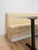 Cream Vintage Retro Diner Banquette Booth Set Chrome Table Cream Vinyl L-Shape For Sale - Image 8 of 18