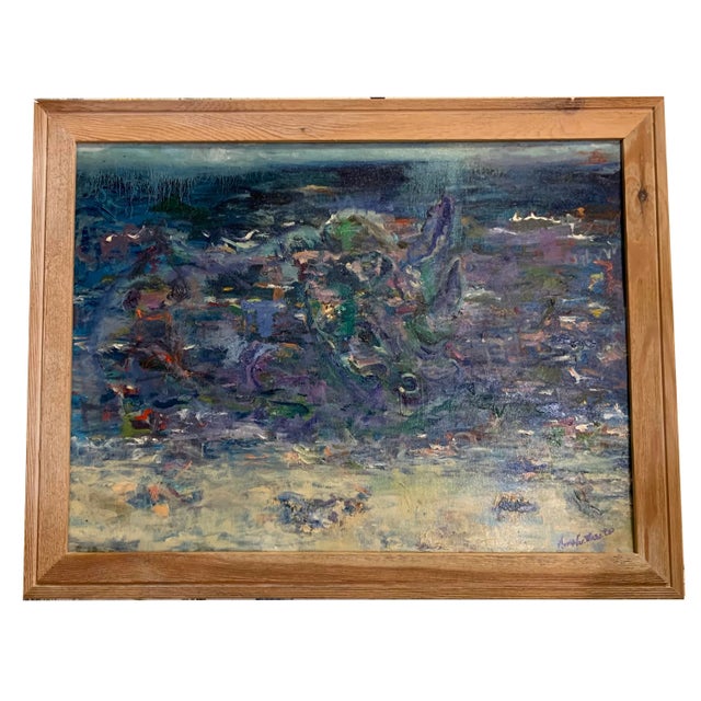 Abstract, Ocean, Contemporary, Oil Paintings, by Van Ness For Sale - Image 4 of 5