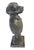 Metal Vintage Anthropomorphic Cast Iron Dog Bust Sculpture With Weathered Patina For Sale - Image 7 of 12