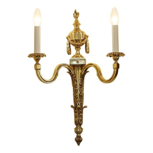 Antique Louis XVI Style Wall Light, 1890s For Sale