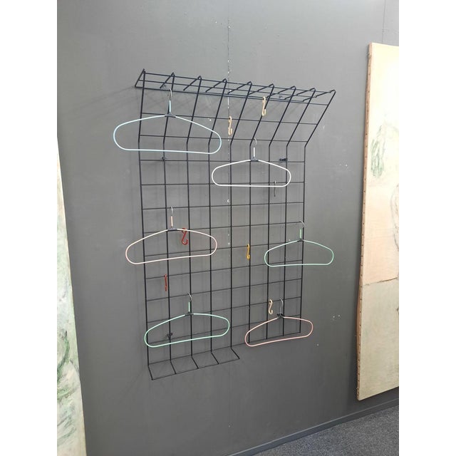 Mid-Century Modern Mid-Century Modern Wall Coat Rack by Karl Fichtel, 1950s For Sale - Image 3 of 9