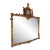 Vintage Regency Hand Carved Gilt Pagoda Mirror For Sale