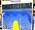 Blue David Hockney Original 1980 Piscines De Papier Exhibition Poster For Sale - Image 8 of 10