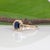 Metal Ceylon Blue Sapphire Ring With Earth-Mined Diamond Accents: Solid 14k Gold, Size 6.75 For Sale - Image 7 of 9