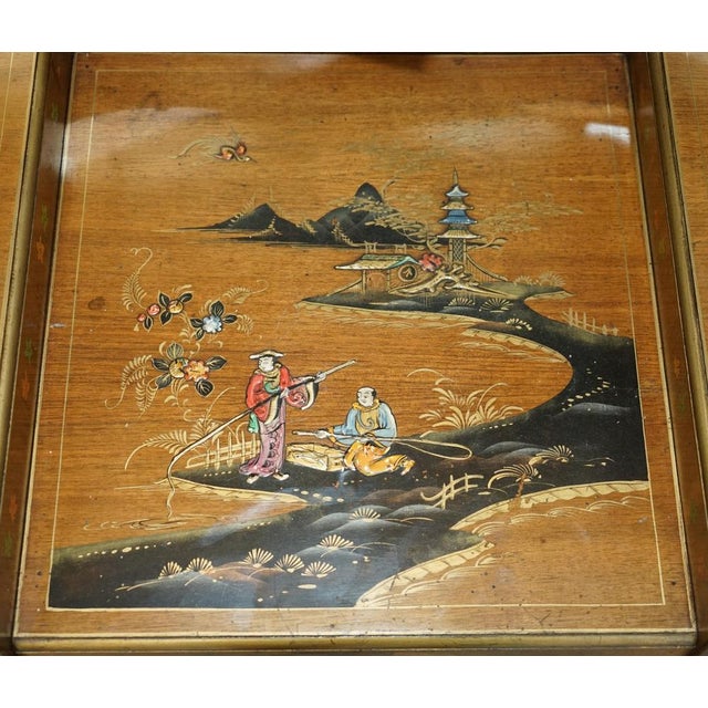 Chinese Chinoiserie Walnut Dressing Table, 1920s For Sale - Image 14 of 18