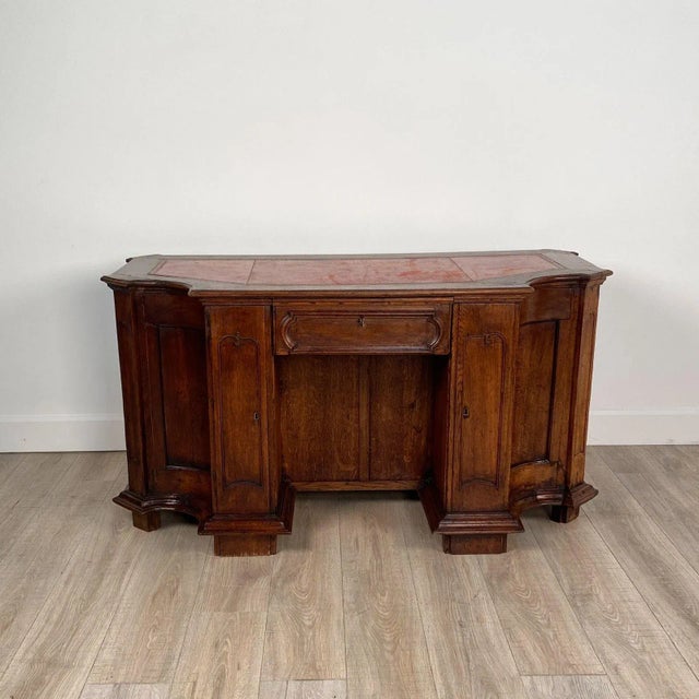 Italian Walnut Desk, Adapted From 18th Century Elements, 19th Century For Sale In San Francisco - Image 6 of 12
