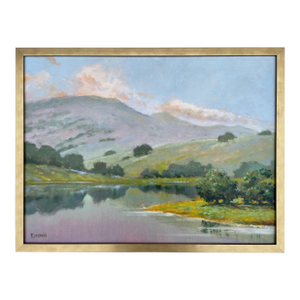 2021 “Steinbeck’s California Hills” Framed Impressionist Oil on Canvas Panel by Ed Penniman -