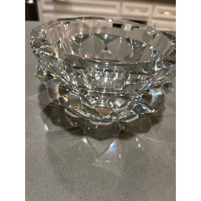 Baccarat Crystal Ashtray Beautiful Geometric Lead Crystal For Sale In Dallas - Image 6 of 6