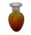 Hand-blown Polish art glass vase by Tarnowiec featuring a classic shoulder form with a flared lip and satin-frosted neck....