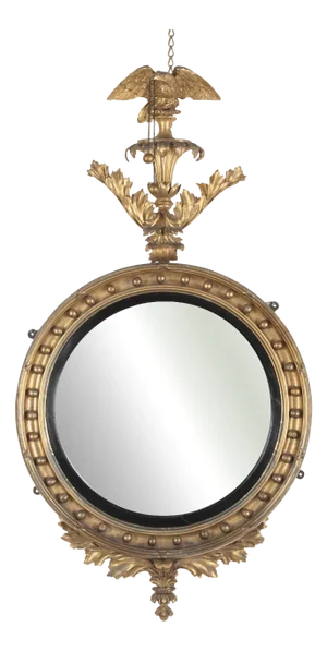 Large Regency Fentham Convex Mirror, 1810