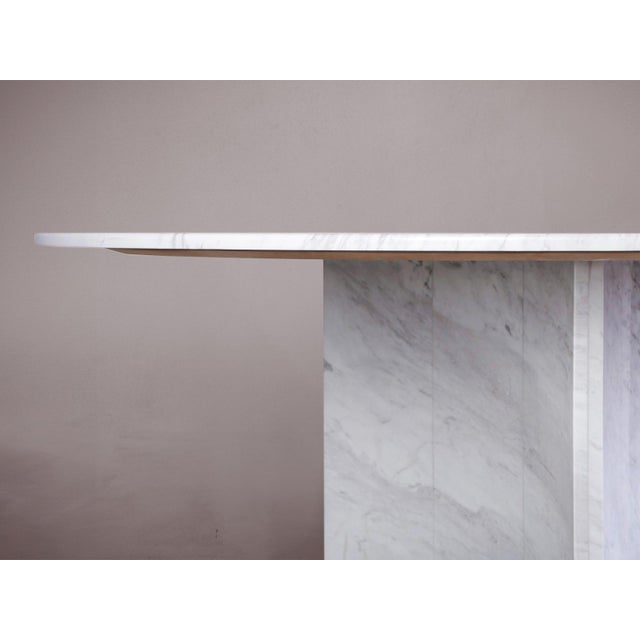 Volakas Marble Round Dining Table 59" For Sale - Image 4 of 4