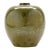 Gorgeous Mid-Century Modern Olive Green With Gold Japenese Bud Vase For Sale