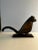 Marvelous antique cast iron painted bird nutcracker. Tail lifts to receive nut in mouth. Opens to 1-1/8 inches. Great...