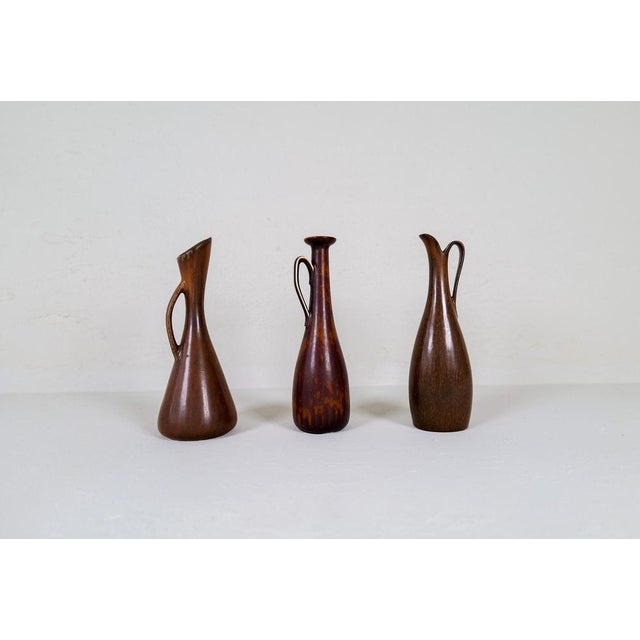 Mid-Century Ceramic Vases by Gunnar Nylund for Rörstrand, 1950s, Set of 3 For Sale - Image 6 of 17
