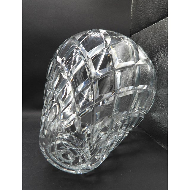1970s Cut Crystal Waterford Comeragh Table Lamp Bell Shaped Replacement Shade, Unmarked For Sale In Monterey, CA - Image 6 of 7