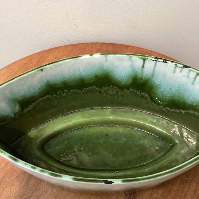 Unique Japanese Ceramic Flowers Vessels With Green Glaze Tetsu Suzuki Style For Sale - Image 4 of 12