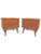 Wood Mid Century Modern Vintage Pair Nightstands or Side End Tables in Albert Parvin Style Design For Sale - Image 7 of 8