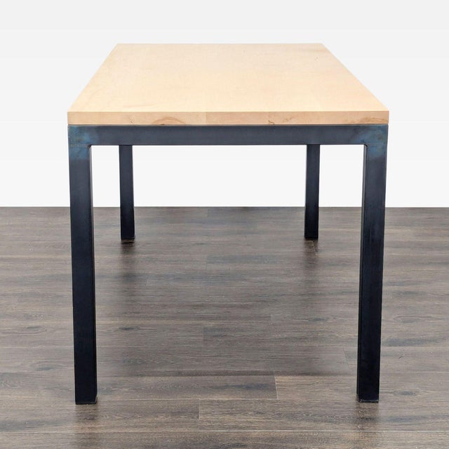 Modern Room & Board Parsons Dining Table For Sale - Image 3 of 9