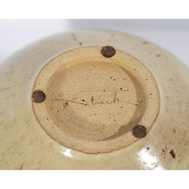 Richard Tuck Signed Studio Pottery Lidded Jar Chairish