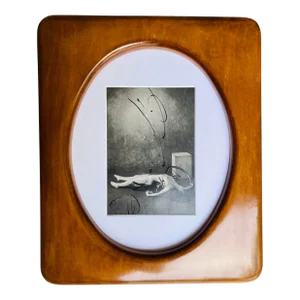 Reinterpretation Ink Brush Drawing Over Photo Print in Black and White by Erik Sulander