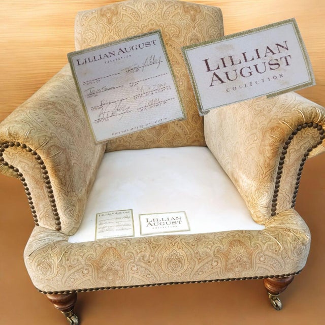 Animal Skin Timeless Elegance of a Liz Claiborne Leather Sofa For Sale - Image 7 of 12