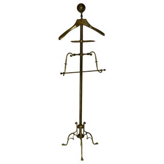 Mid Century Solid Brass Aitg Inc. Valet For Sale