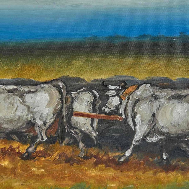 Nino Zagni, Rural Landscape, Painting on Canvas For Sale - Image 5 of 9