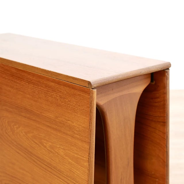 Brown Mid Century Teak Drop Leaf Dining Table by G Plan For Sale - Image 8 of 9