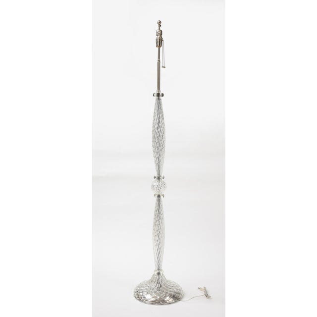 Archimede Seguso Murano Glass floor Lamp - A Pair For Sale - Image 10 of 11