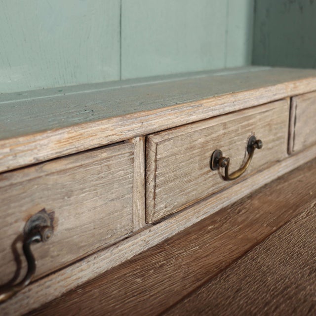 Gray English Bleached Oak Dresser For Sale - Image 8 of 14