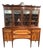 American Federal Flame Birch Breakfront Bookcase For Sale