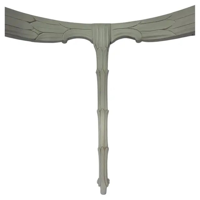 Palm Regency Round Center Entry Hall Game Dining Table Serge Roche Plaster Style For Sale - Image 10 of 12