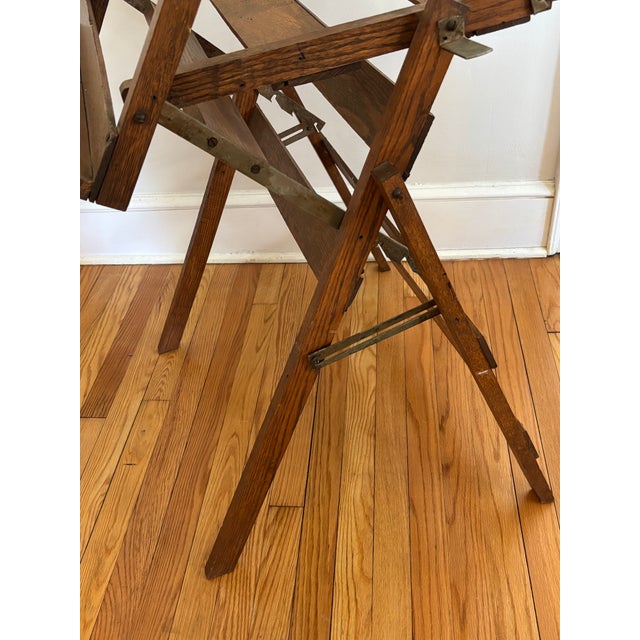 Antique Oak Multifunctional Art Easel For Sale - Image 6 of 7