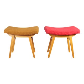 Mid-Century Stools from ZNZ, Former Czechoslovakia, 1970s, Set of 2 For Sale