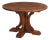 Round French Oak Brutalist Dining Table With Hand Gouged Tabletop, C. 1940 For Sale