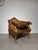 Gold Regal Lion Throne Armchair in Cowhide and Gilded Detail For Sale - Image 8 of 8