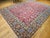 Vintage Persian Mahal Sultanabad Rug, Hand-Knotted Wool, Geometric Pattern, 10x13, Red & Blue For Sale - Image 9 of 10
