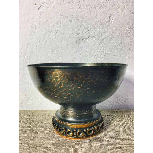 1970s Mid-Century Patinated Copper Bowl, 1970s For Sale - Image 5 of 10