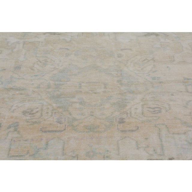 1950s Vintage Turkish Oushak Hand Knotted Wool Rug, 6'x9'2" For Sale - Image 5 of 6