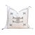 Frost White Cactus Silk Moroccan Pillow For Sale