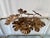Mid-Century Modern Vintage Brass Floral Candleholder For Sale - Image 3 of 4