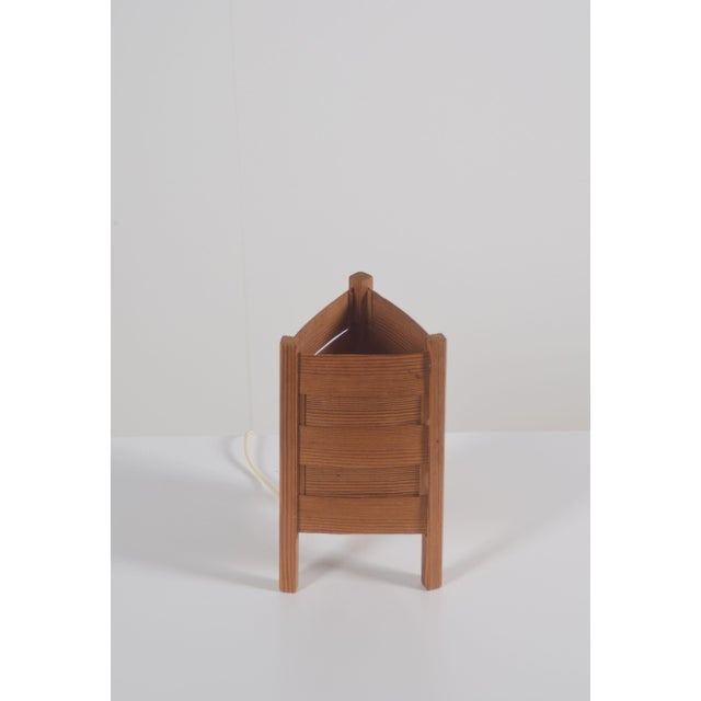 Swedish Pine Table Lamp from Luleå Stjärnslöjd, 1960s For Sale - Image 6 of 9