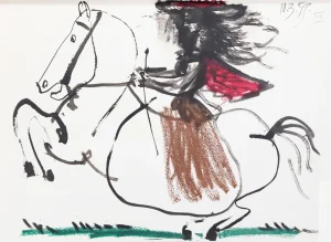 1980s "Toros y Toreros 36" Lithograph After Pablo Picasso