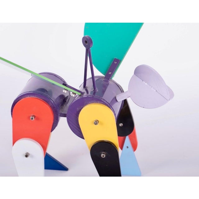 Peter Shire, Post Modernist Pop Art Metal Kinetic Angel Sculpture Memphis Milano Peter Shire For Sale - Image 18 of 18