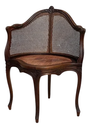 Louis XV Walnut Office Chair
