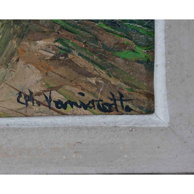 Mid 20th Century Mid 20th Century Vaniscotte, Northern Coastal View, Oil on Canvas For Sale - Image 5 of 11