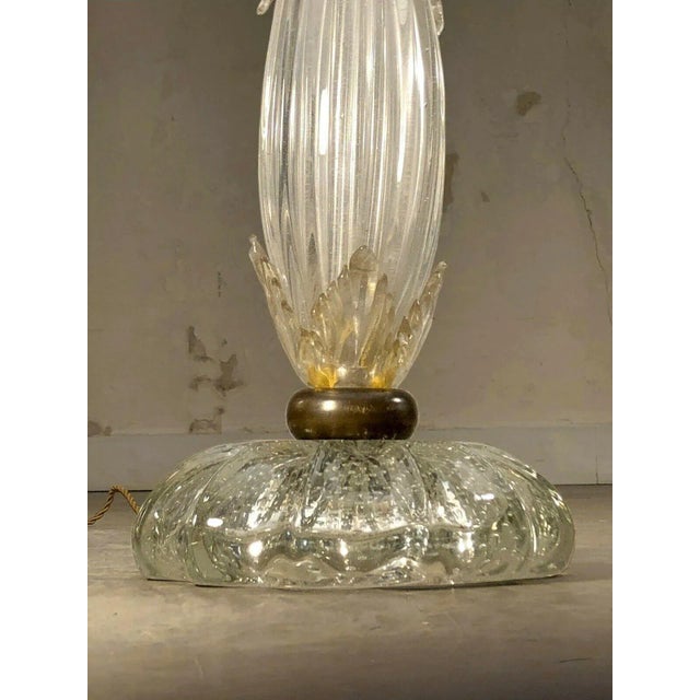 Vintage Italian Murano Lamp by Ercole Barovier For Sale - Image 4 of 11