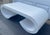 Karl Springer Postmodern 1970s White Laminate Waterfall Scroll Coffee Table After Karl Springer For Sale - Image 4 of 9