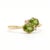 Contemporary Peridot Toi Et Moi Ring | Double Stone August Birthstone Ring Us 7 For Sale - Image 3 of 3